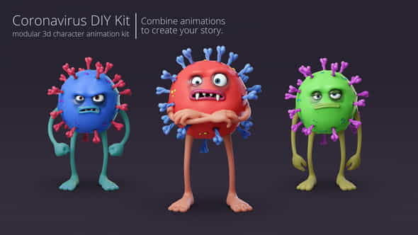 Coronavirus Character Animation | VideoHive 26534212 – AE SHARE