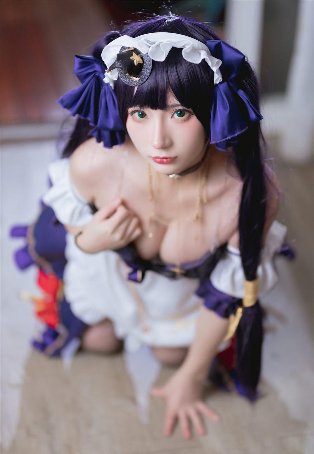 Cosplay 是三不是世 原神莫娜女仆(38)