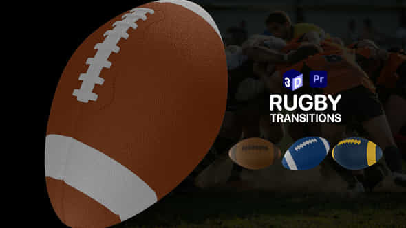 Rugby Ball Transitions - VideoHive 46951363
