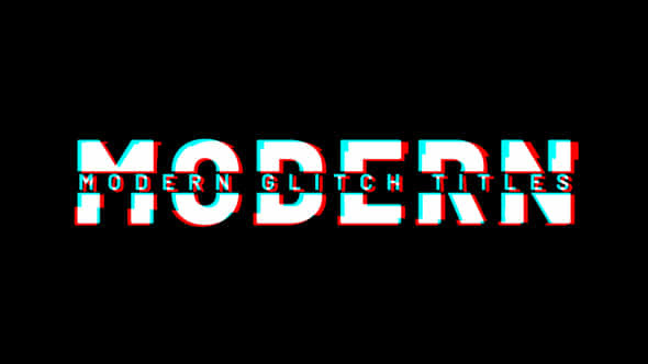 Modern Glitch Titles - VideoHive 45925900