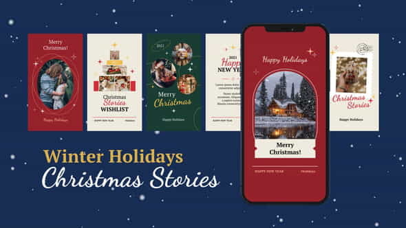 Winter Holidays Christmas Stories - VideoHive 29835825