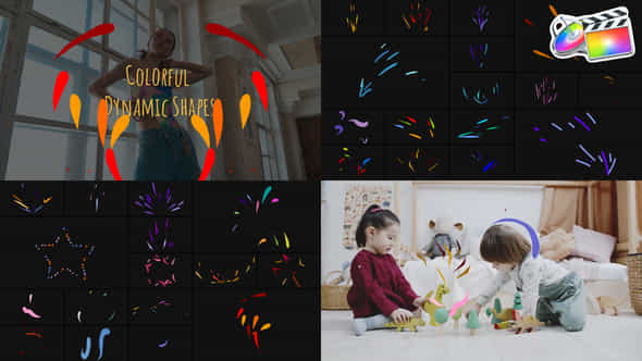 Colorful Dynamic Shapes - VideoHive 44854653