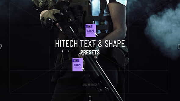 Hitech Text + Frame Presets - VideoHive 28185984