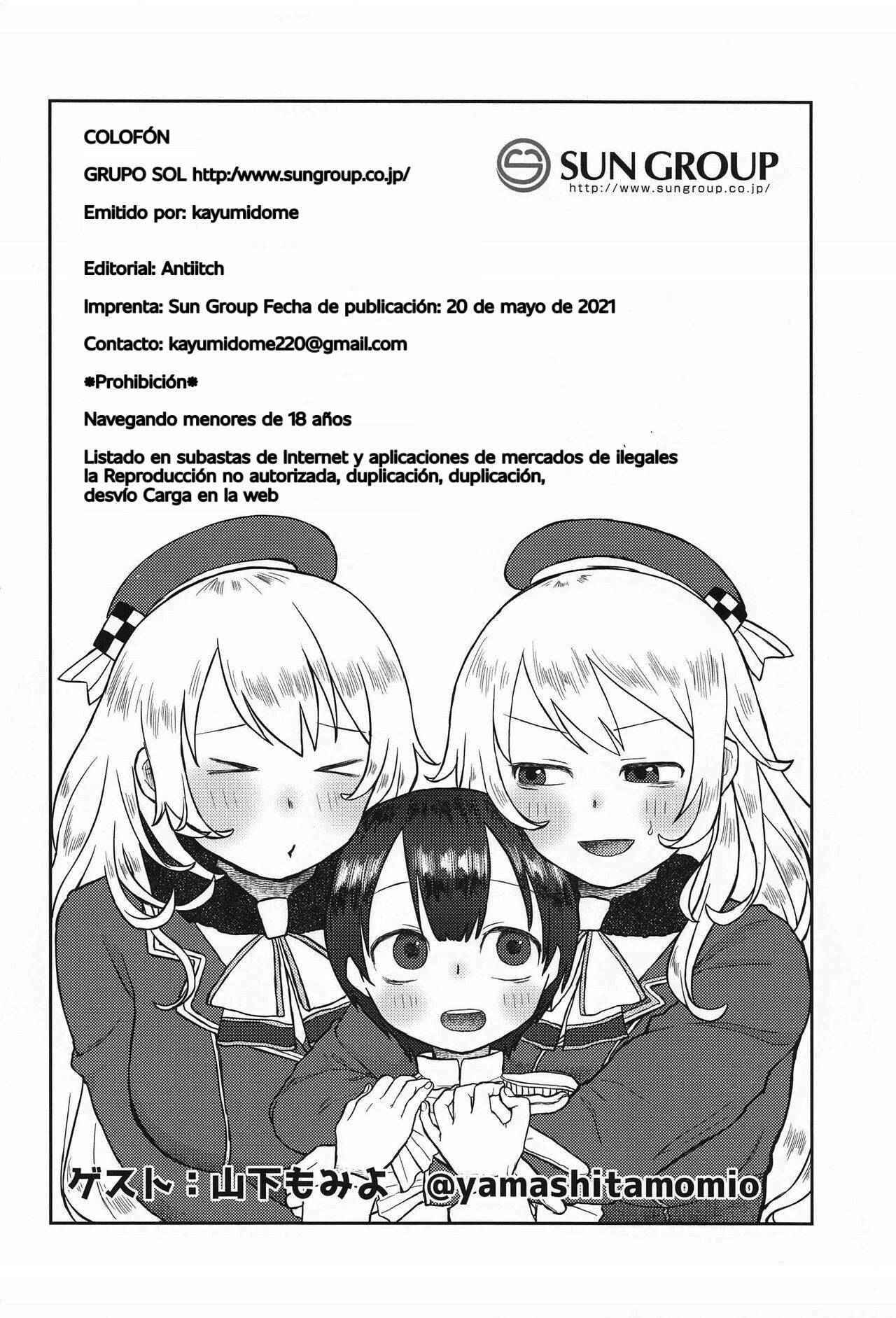 Dos lindas onee-sans cuidando del tierno y bajito kouhai almirante - 32