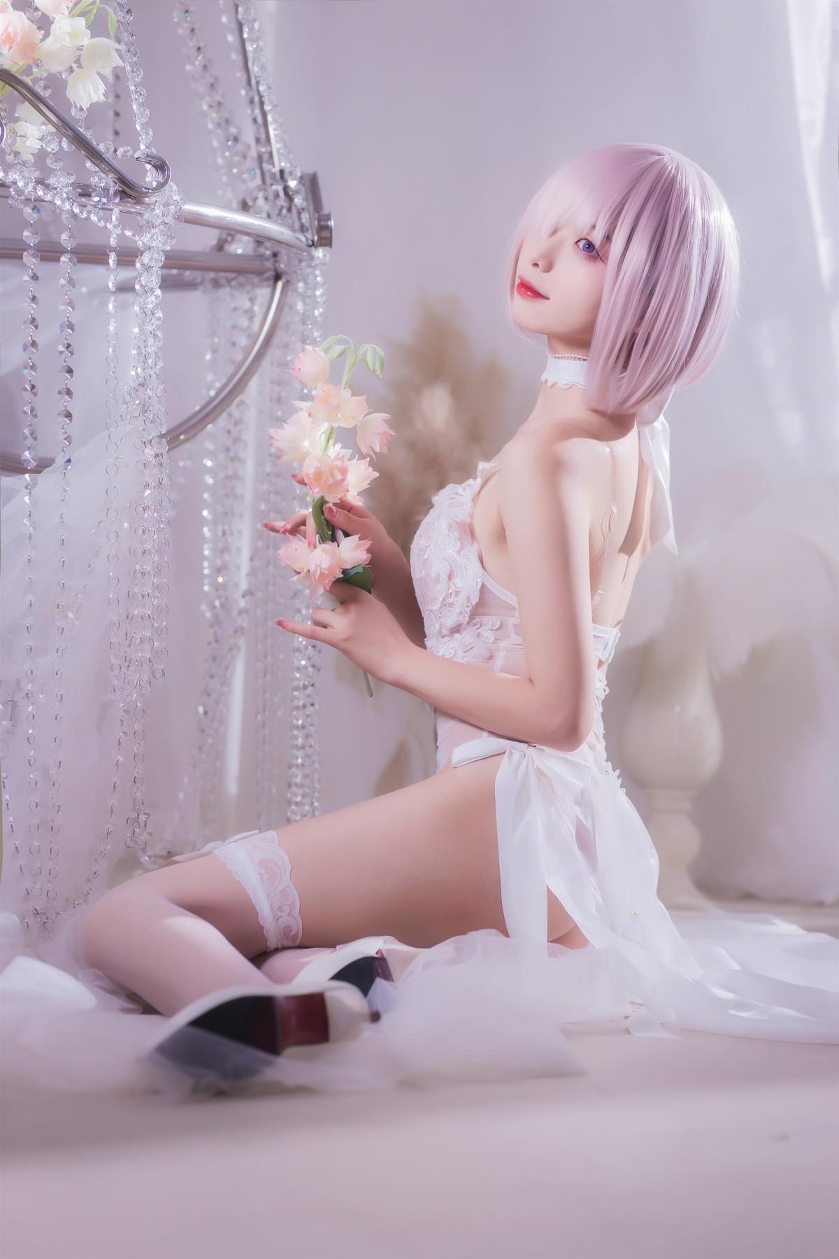 Cosplay 封疆疆 婚纱玛修 Wedding Dress(14)