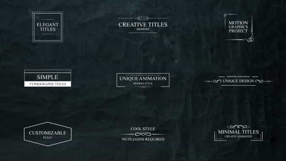 Elegant Titles - VideoHive 29877032