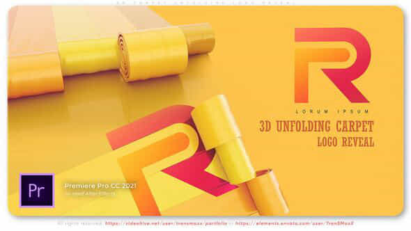 3D Carpet Unfolding Logo Reveal - VideoHive 53368294