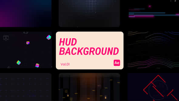 HUD Backgrounds 01 - VideoHive 44887412