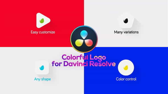 Minimal Colorful Logo for DaVinci - VideoHive 31053385