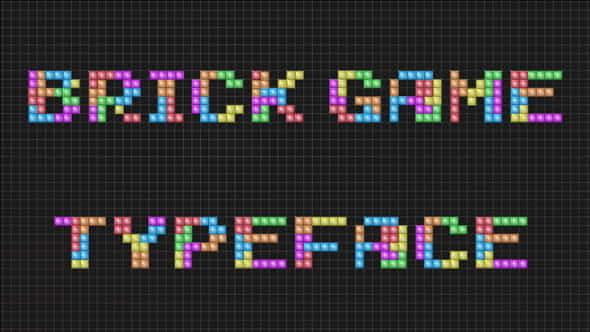 Brick Game Typeface| After Effects - VideoHive 23452386