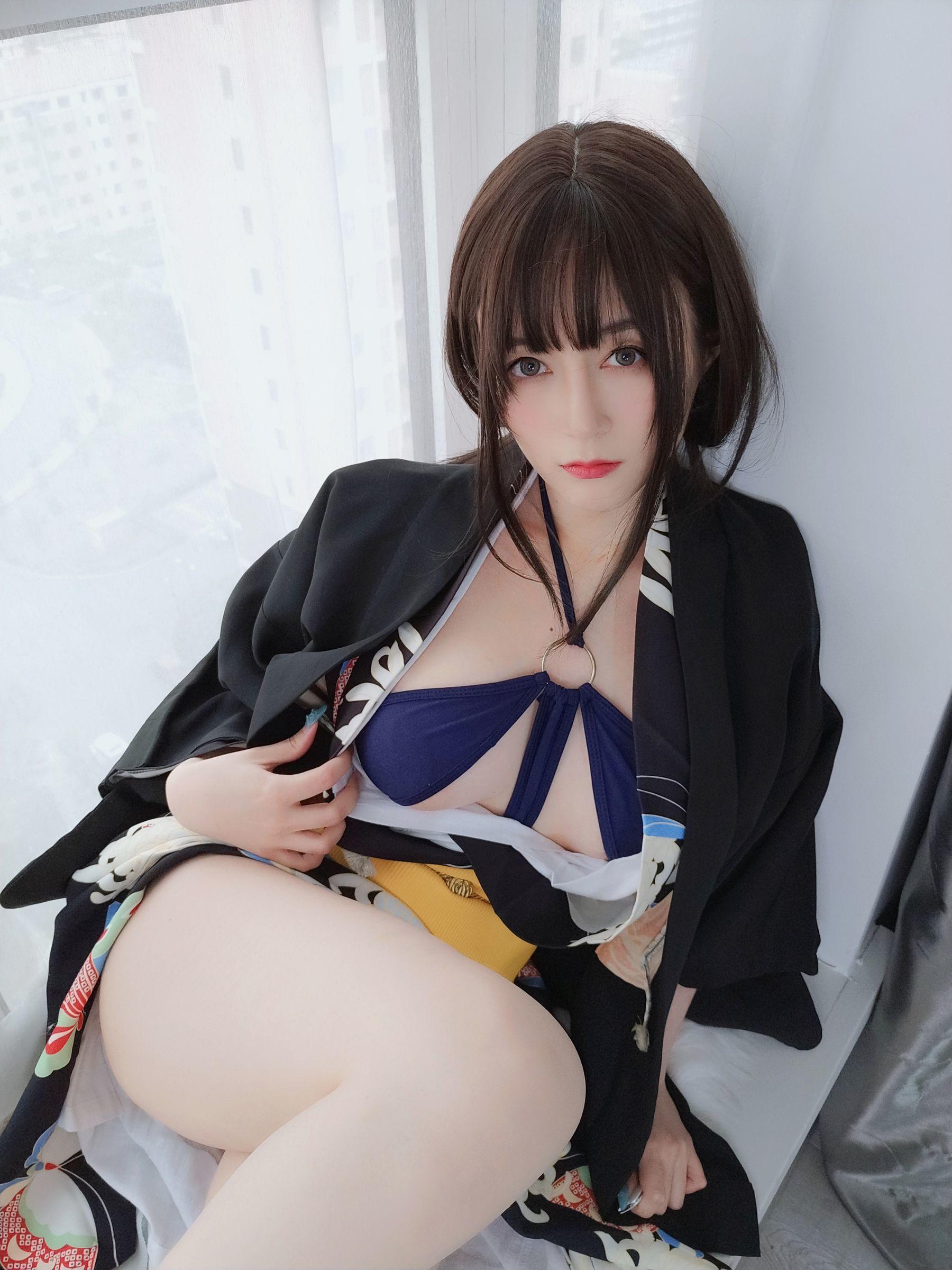 [网红COSER写真] 白银 – 和服下的秘密(18)