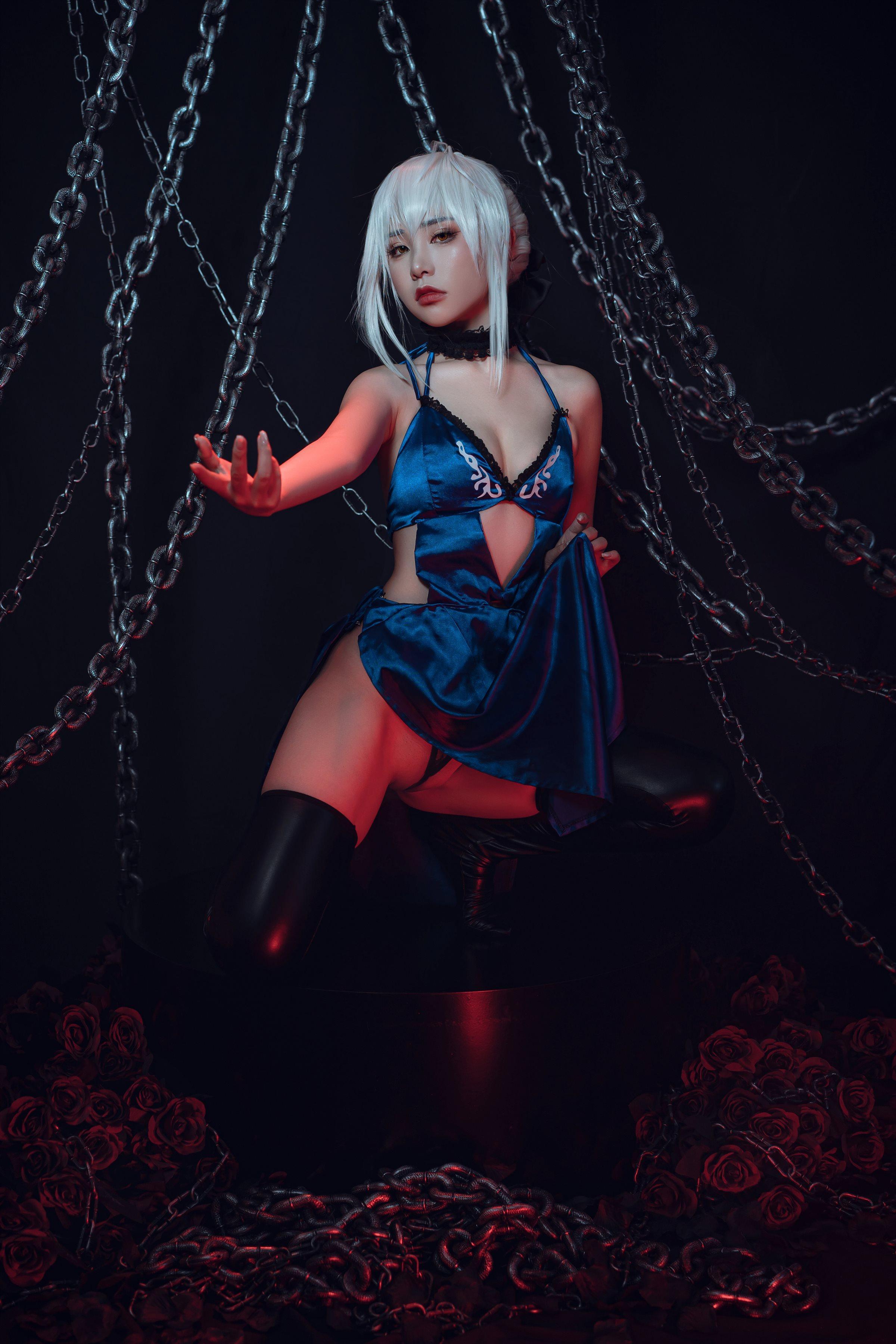 爆机少女喵小吉 Nekokoyoshi - 七月 Fate stay night 黑呆 - Saber Alter(22)