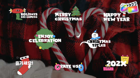 Christmas And New Year Titles For Fcpx - VideoHive 49982319