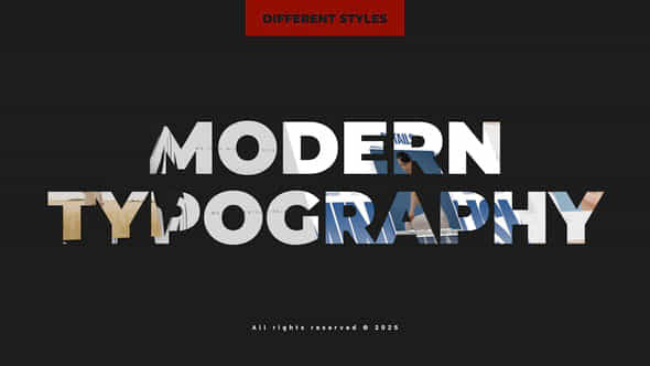 Modern Typography - VideoHive 58346115