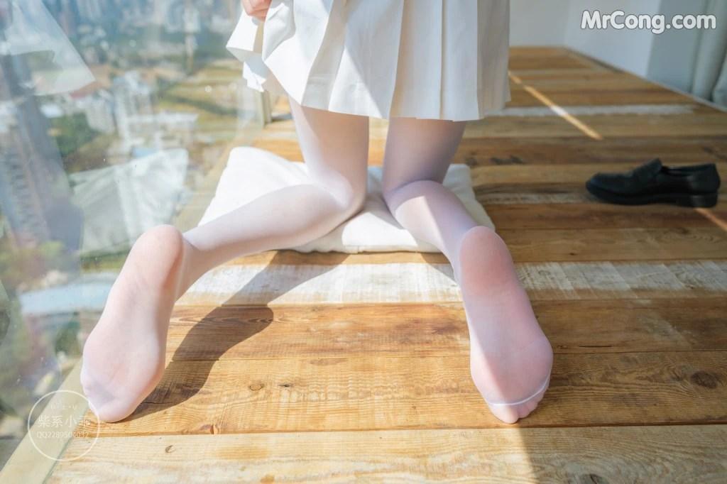 Coser@稚乖画册 Vol.001: 晴空01 白丝双马尾JK (79 photos)(32)