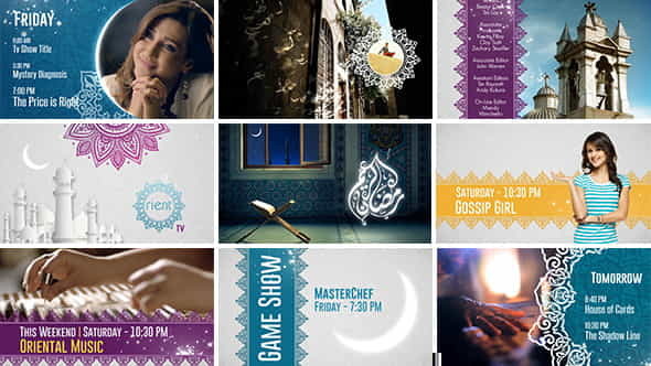 Broadcast Ident Package - Ramadan - VideoHive 7767504