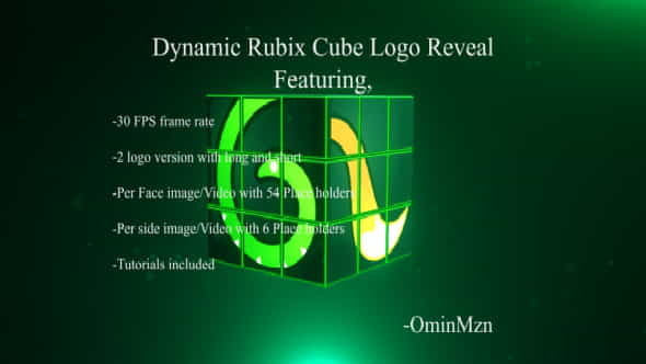 Dynamic Rubix Cube Logo Reveal - VideoHive 16957048