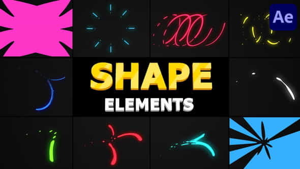 Flying Shapes | After Effects - VideoHive 28872404