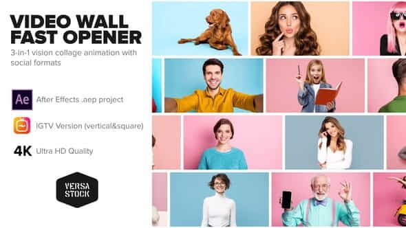 Video Wall Fast Opener 4K - VideoHive 30384691