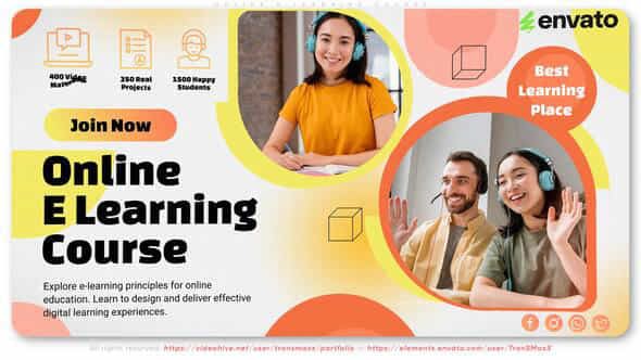 Online E Learning Course - VideoHive 57798323