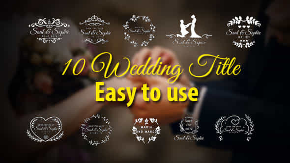 Wedding Titles - VideoHive 21467159