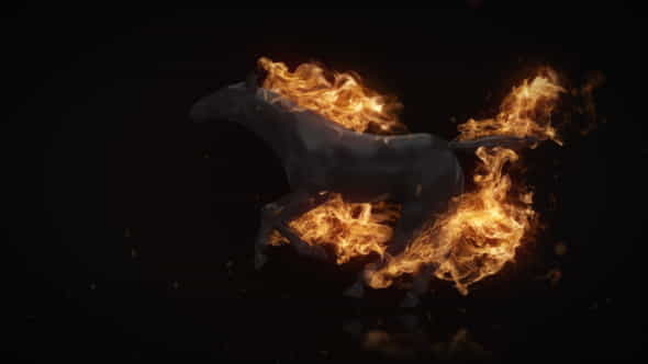Flamming Horse Logo Reveal - VideoHive 22216625