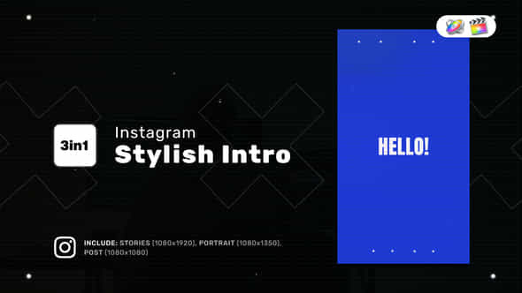 Instagram Stylish Intro For Apple Motion And Fcpx - VideoHive 50602265