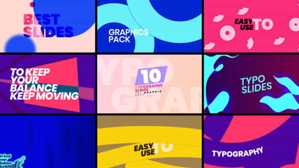 Typography Slides Pack - VideoHive 38179856