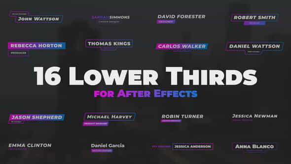 Lower Thirds - VideoHive 48613299