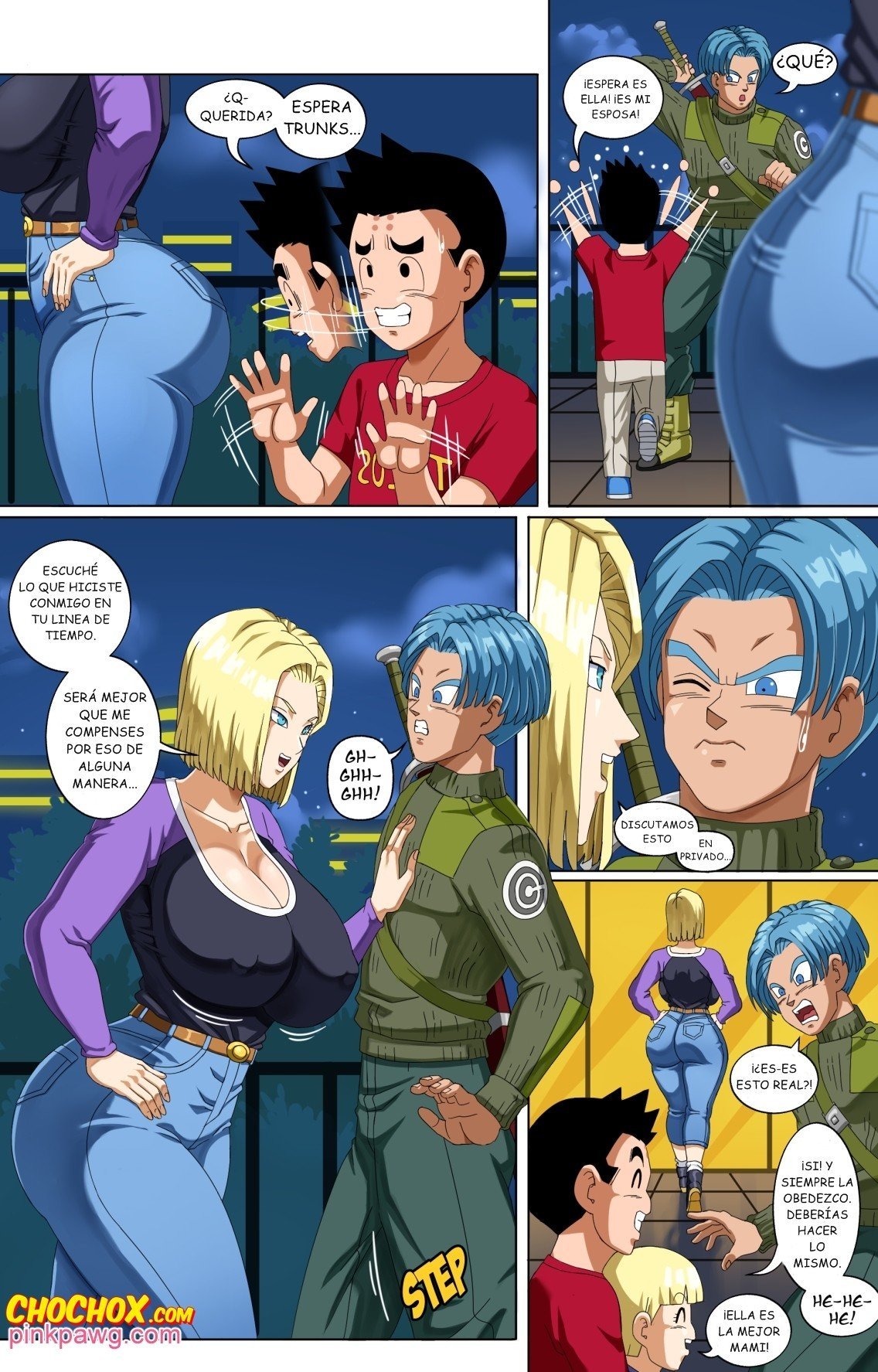 Android 18 and Trunks – PinkPawg - 1