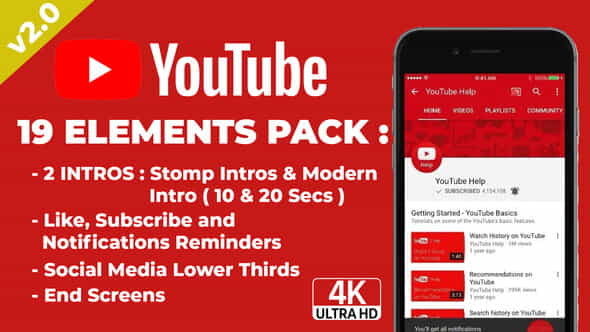 Youtuber SubscribeEnd Screens - VideoHive 23179724