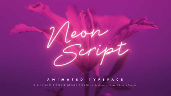 Neon Script - Animated typeface - VideoHive 22877441