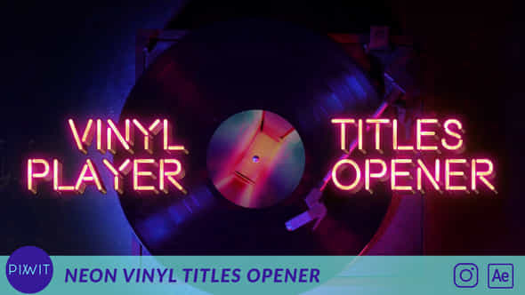 Neon Vinyl Titles - VideoHive 47703931