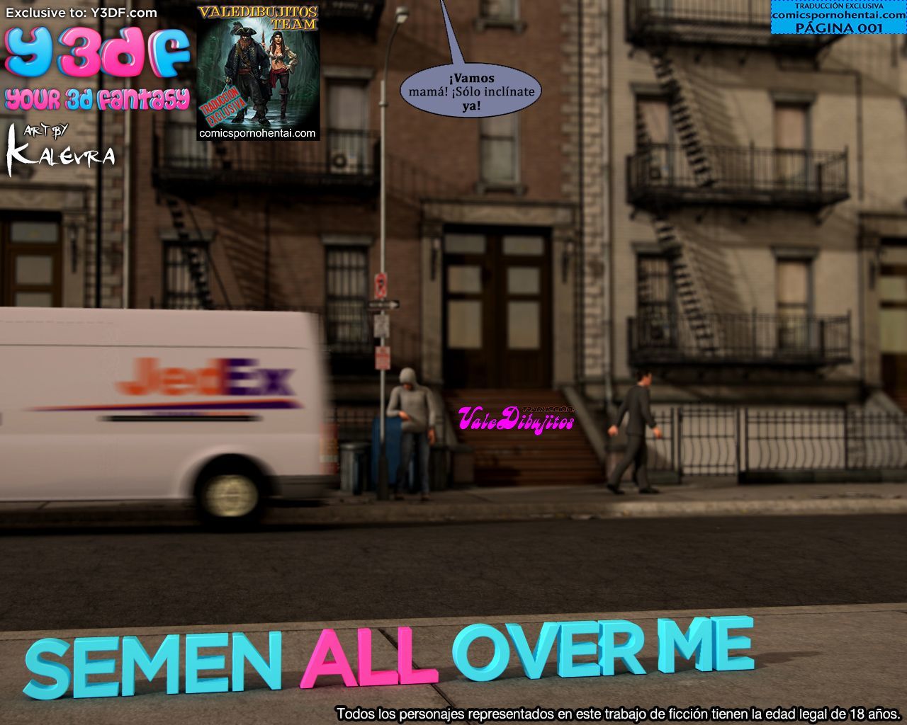 Y3DF] Semen All Over Me en español