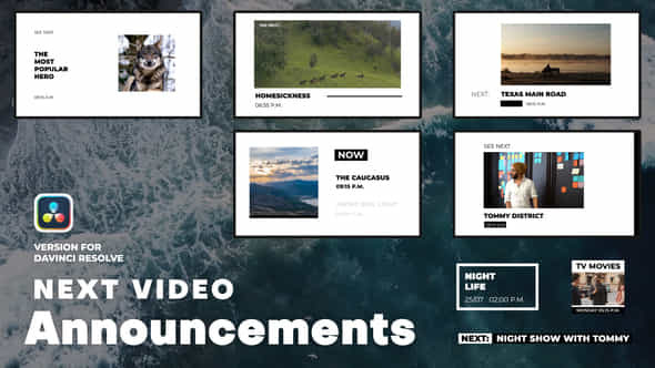 Next Video Announcements Davinci Resolve - VideoHive 50841492