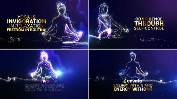 Yoga Day Greetings Relax Meditation Yoga - VideoHive 57864289