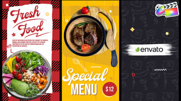 Restaurant Food Menu - VideoHive 36978991