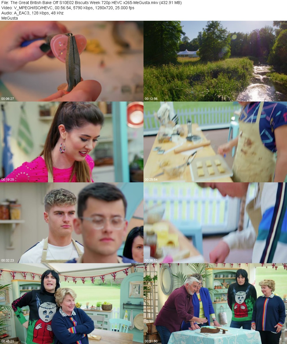 The Great British Bake Off S10E02 Biscuits Week 720p HEVC x265-MeGusta