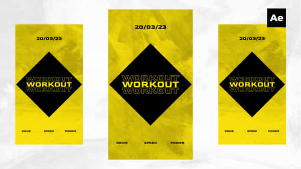 Workout Social Media - VideoHive 46809242