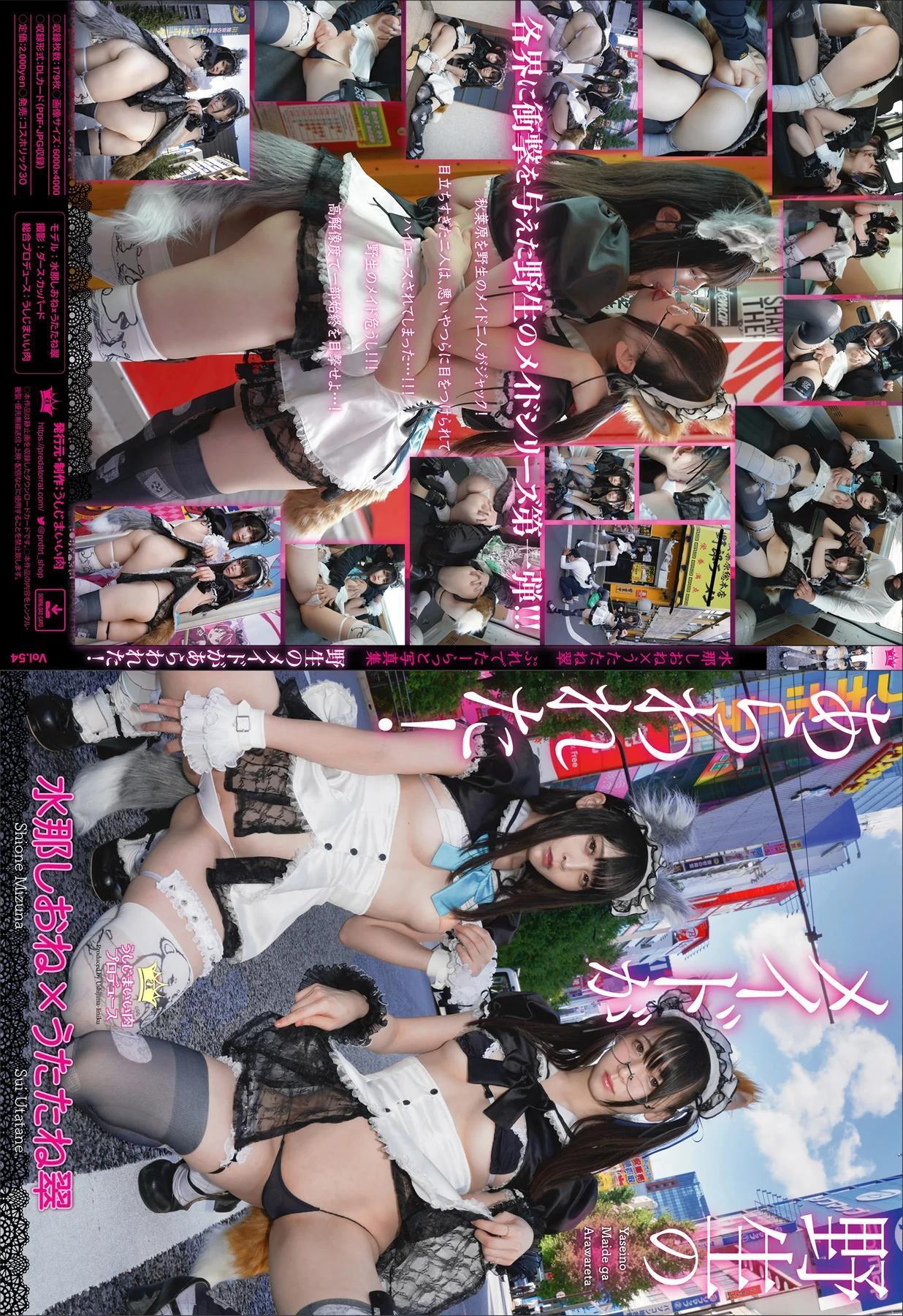 Sui Utatane うたたね翠, Mizuna Shione 水那しおね, 写真集 「野生のメイドがあらわれた！」 Set.04(70)