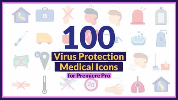 Corona Virus Medical Icons - VideoHive 26895687