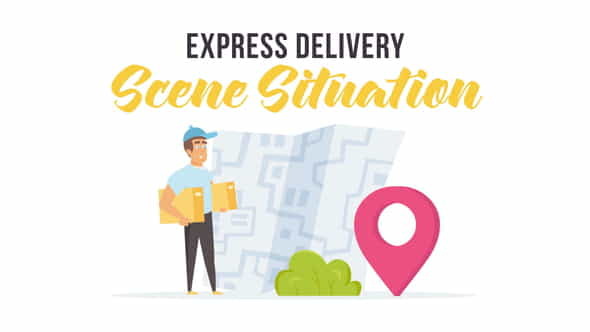Express delivery - Scene Situation - VideoHive 27597171