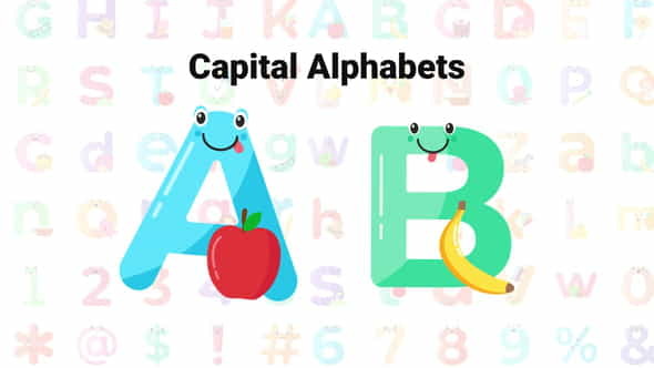 Cute AlphabetsNumbers - VideoHive 31369350