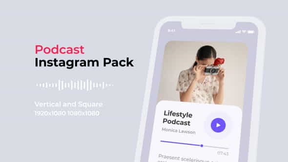 Podcast Instagram Pack | Vertical - VideoHive 27858009