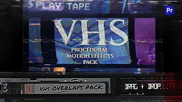 Procedural Distortion Effects For Premiere Pro Vhs Overlays Vcr Retro Crt Old Tv Filters - VideoHive 54824869
