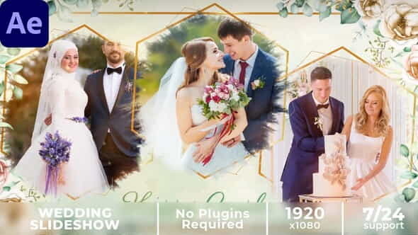 Floral Wedding Slideshow || Photo - VideoHive 37271386