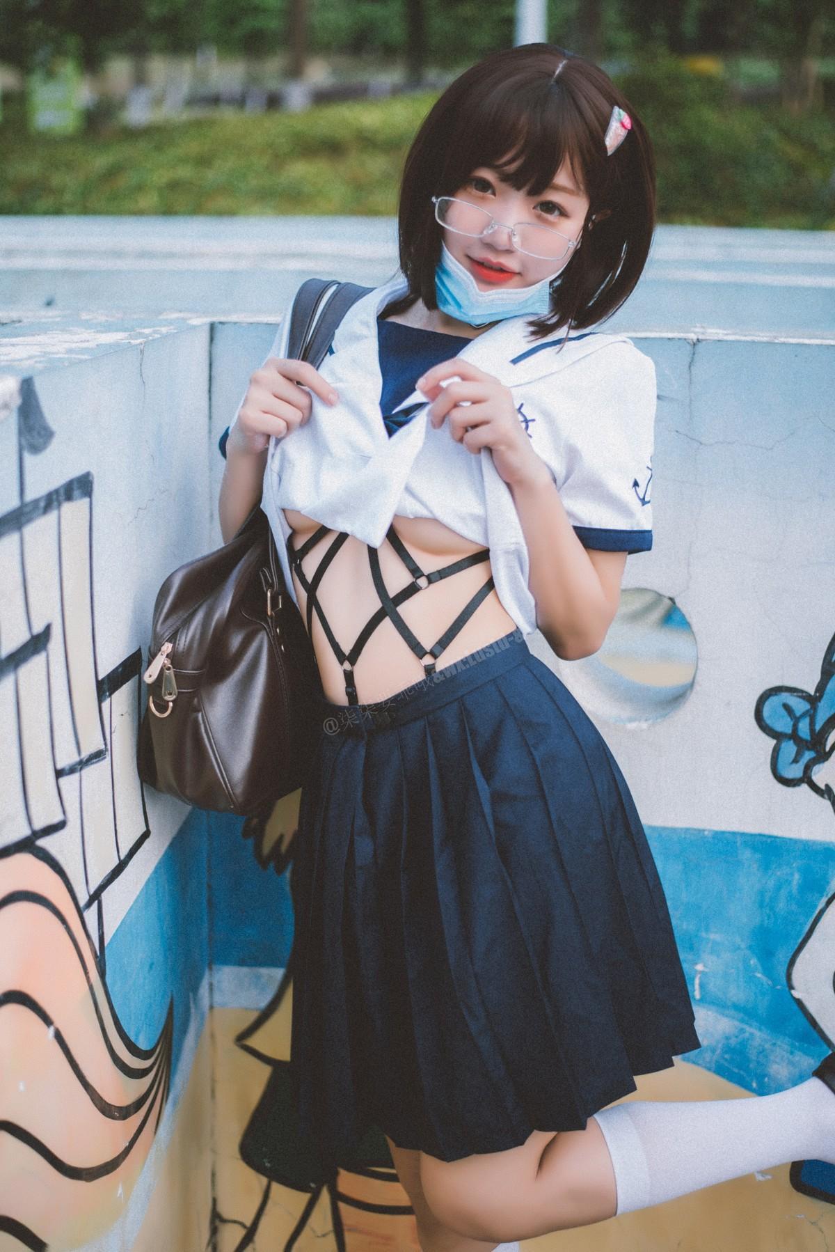 Cosplay 柒柒要乖哦 乐园JK(15)