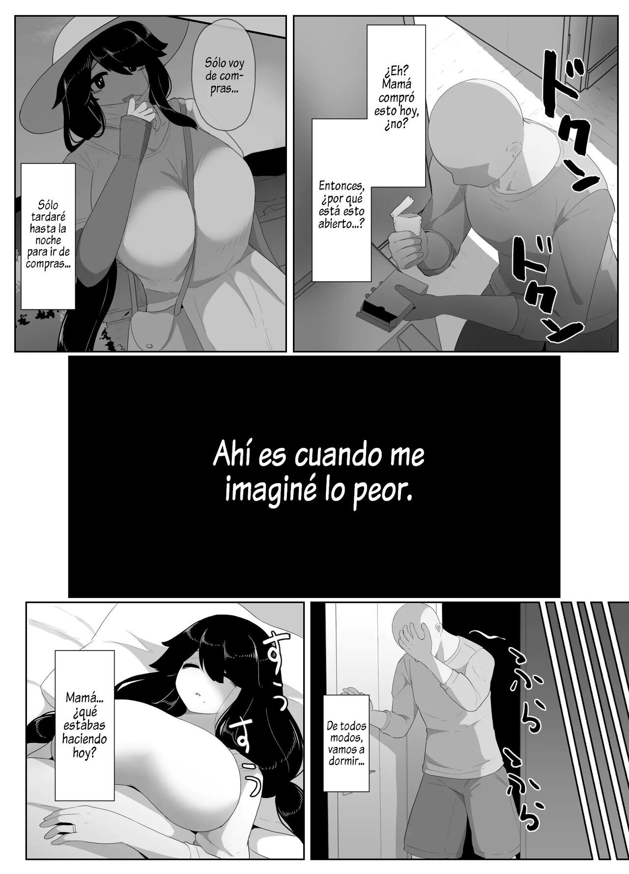 [hahayamoya (moya)] Oyasumi, Okaa-san I  Good Night, Mom I [Spanish]  [Al Chile no Sé Scan]