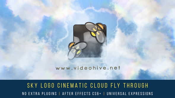Sky Logo Cinematic Cloud Fly-Through - VideoHive 25712011