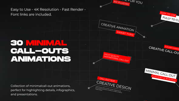 Minimal Callouts - VideoHive 59578140